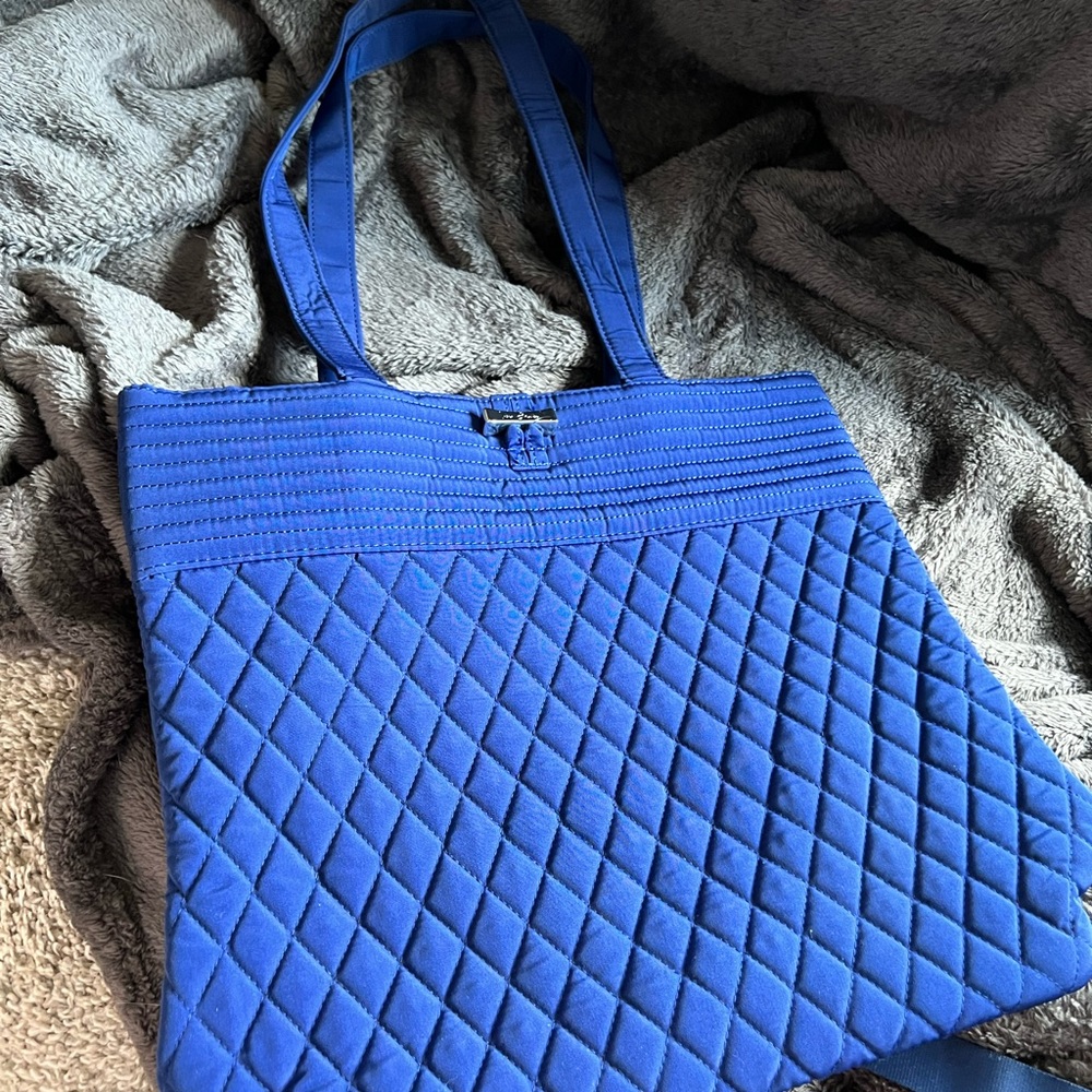 Vera Bradley Blue Quilted Tote - Picture 2 of 4